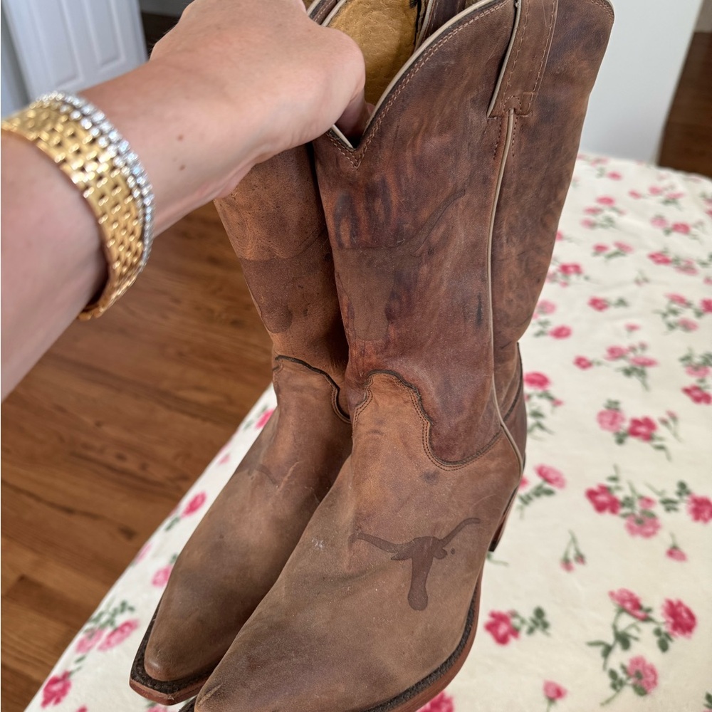 Women’s Texas longhorn Leather Cowboy Boots